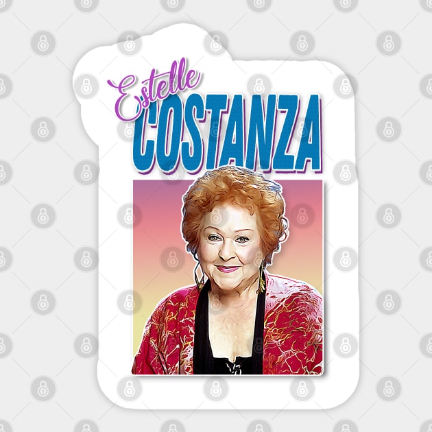 Estelle Costanza Aesthetic 90s Style Tribute Artwork Sticker by DankFutura